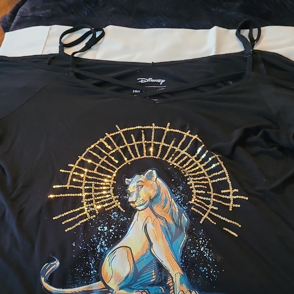 Disney Black and Gold Lion King Top